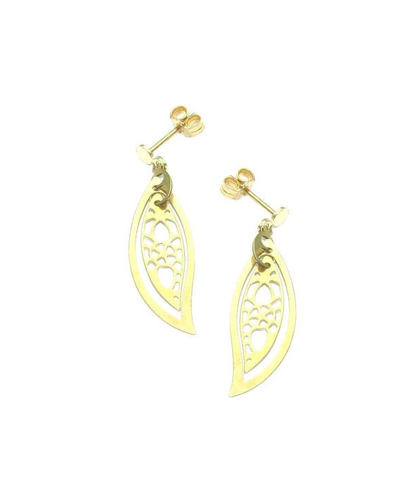 Złote kolczyki ażurki -K/41.