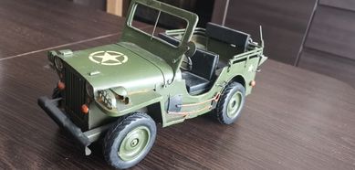 Jeep Willys USA Army, zabawka z metalu , auto z metalu,