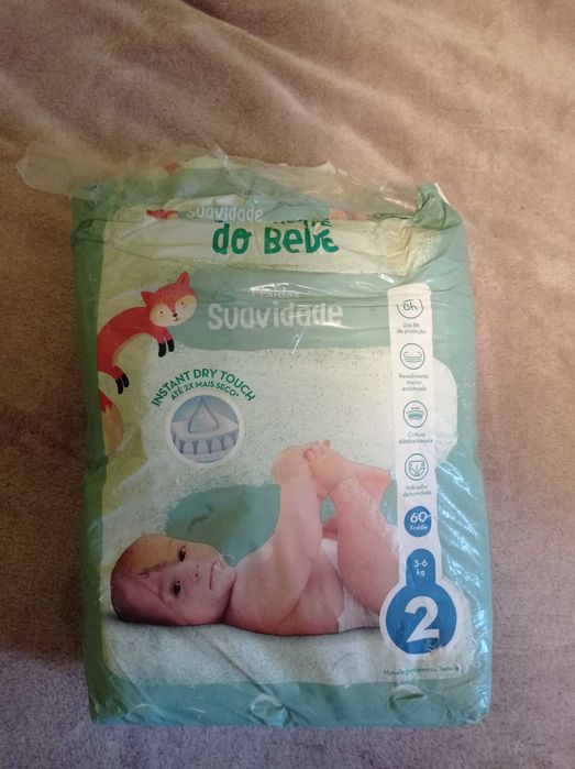 Підгузки 2 (3 - 6 кг) 58 штук