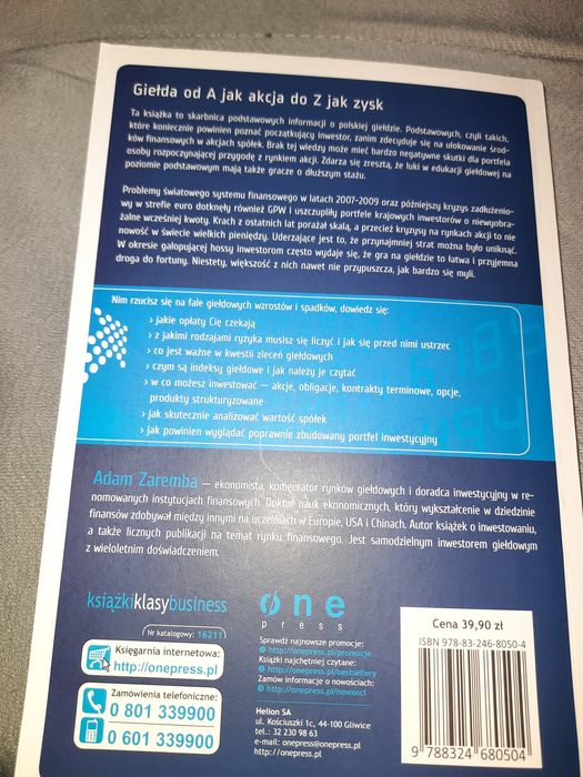 Książka ' Giełda podstawy inwestowania'