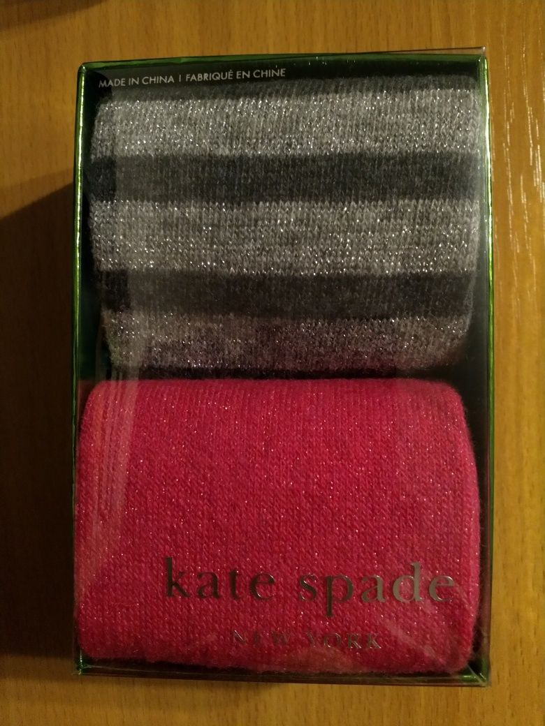 Kate Spade - skarpetki, 2 pary. Wełna + kaszmir. Nowe.