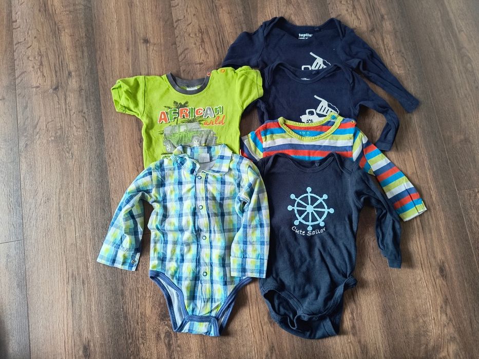 Body z długim rękawem 74/80