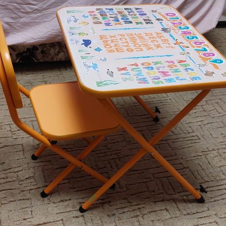 Парта  зі стульцем для дошкільнят +подарунок