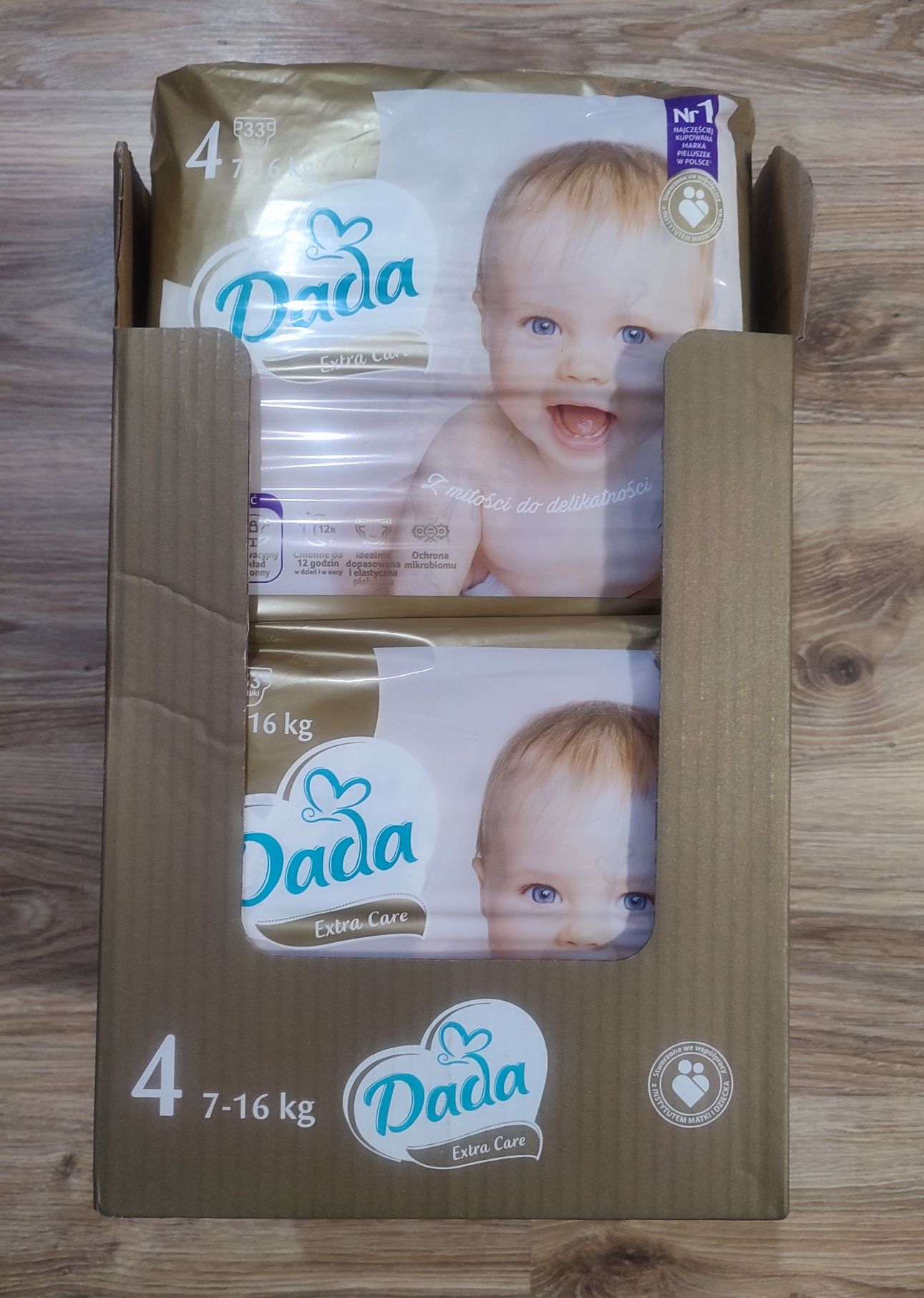 4 x Dada Extra Care w rozmiarze 4 132 sztuki NOWE