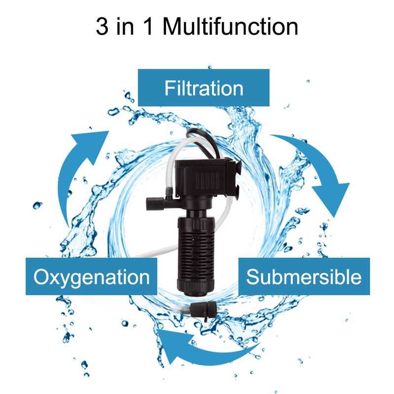 Mini Bomba agua filtro aquário ultra silenciosa submersivel 220v NOVO