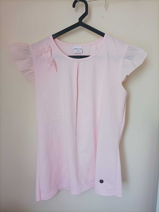 T-shirt rosa claro Ativo 14 anos