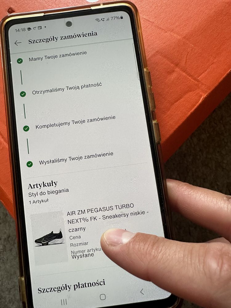 Nike aur zoom pegasus turbo next% FK roz 43