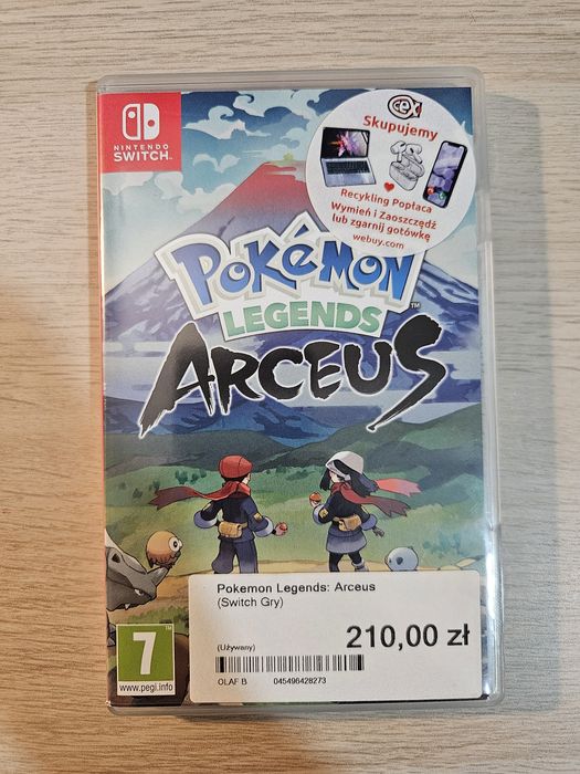 Pokemon Legends Arceus Nintendo Switch