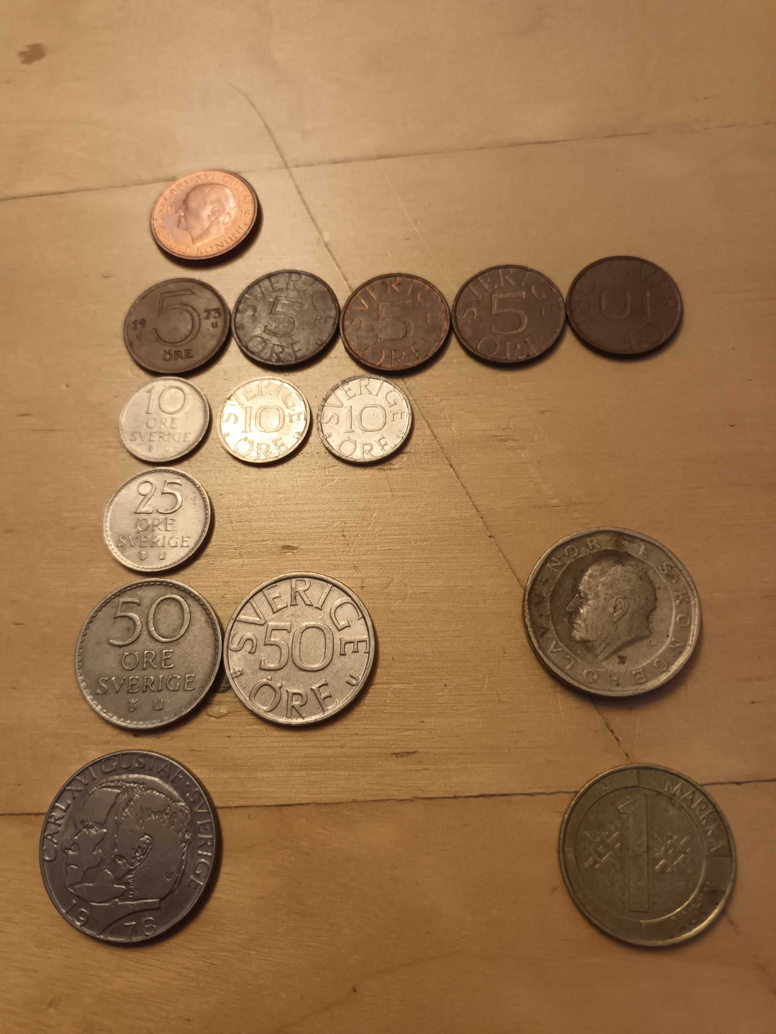 Monety Szwecja,Dania,Finlandia,Norwegia,Litwa,Estonia
