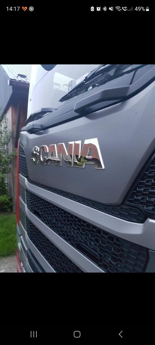 Acesoria że stali nierdzewnej do Scania Next Generatio tir Tuning