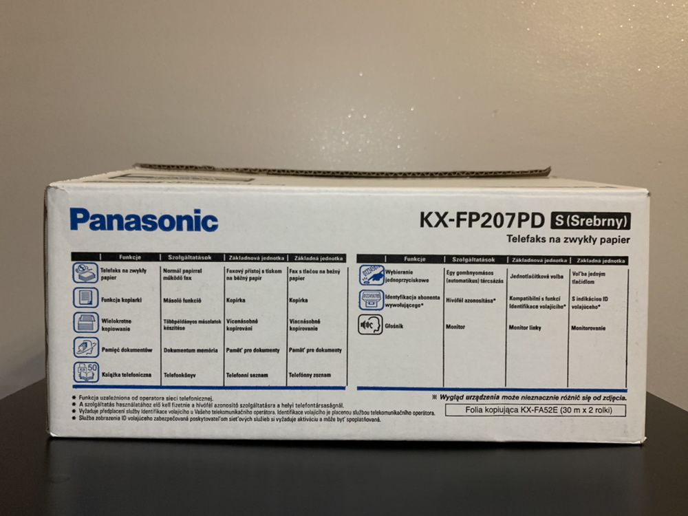 Telefaks Panasonic KX-FP207PD-S srebrny