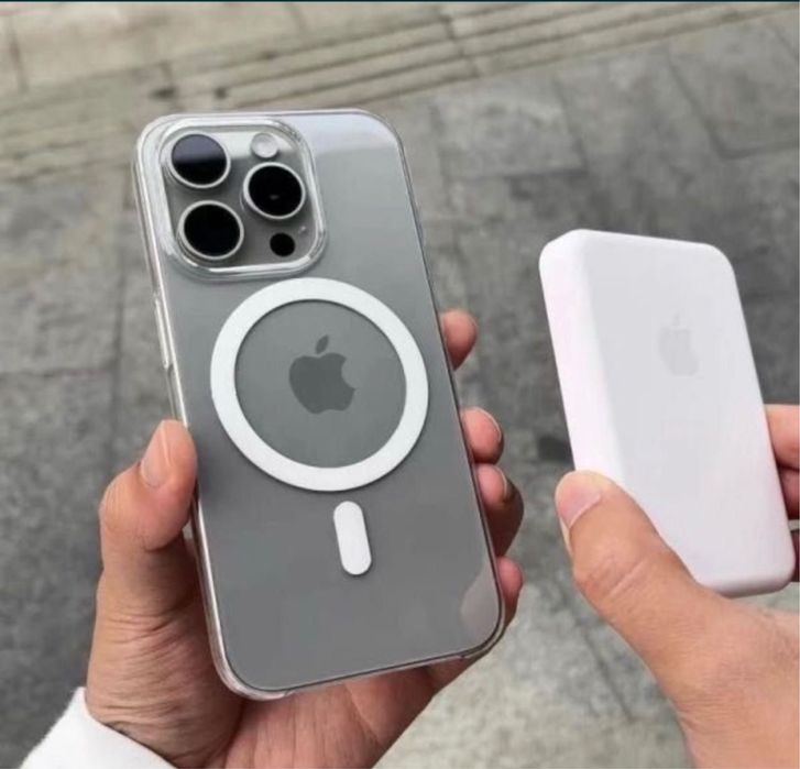 Чехол MagSafe матовый iPhone X 15 Pro, Max/ Чохол Айфон матовий чорний