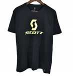 Scott Czarna Logowana Koszulka Męska T Shirt Xl
