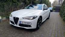 Alfa Romeo Giulia Q4 Ti 280KM Perła Harman Kardon Panorama Czerwona skóra FULL