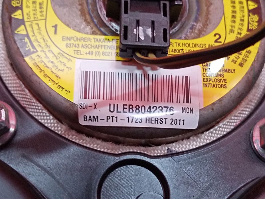 Безопасность в руль BMW X3 X25 Подушка безпеки в кермо БМВ Ф25 Аирбег