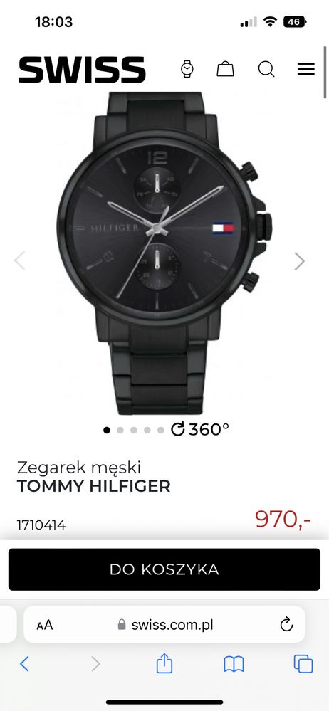 Tommy Hilfiger męski zegarek
