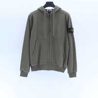 Zip Hoodie Stone Island - L, XL - Сiemnozielony, Dark green