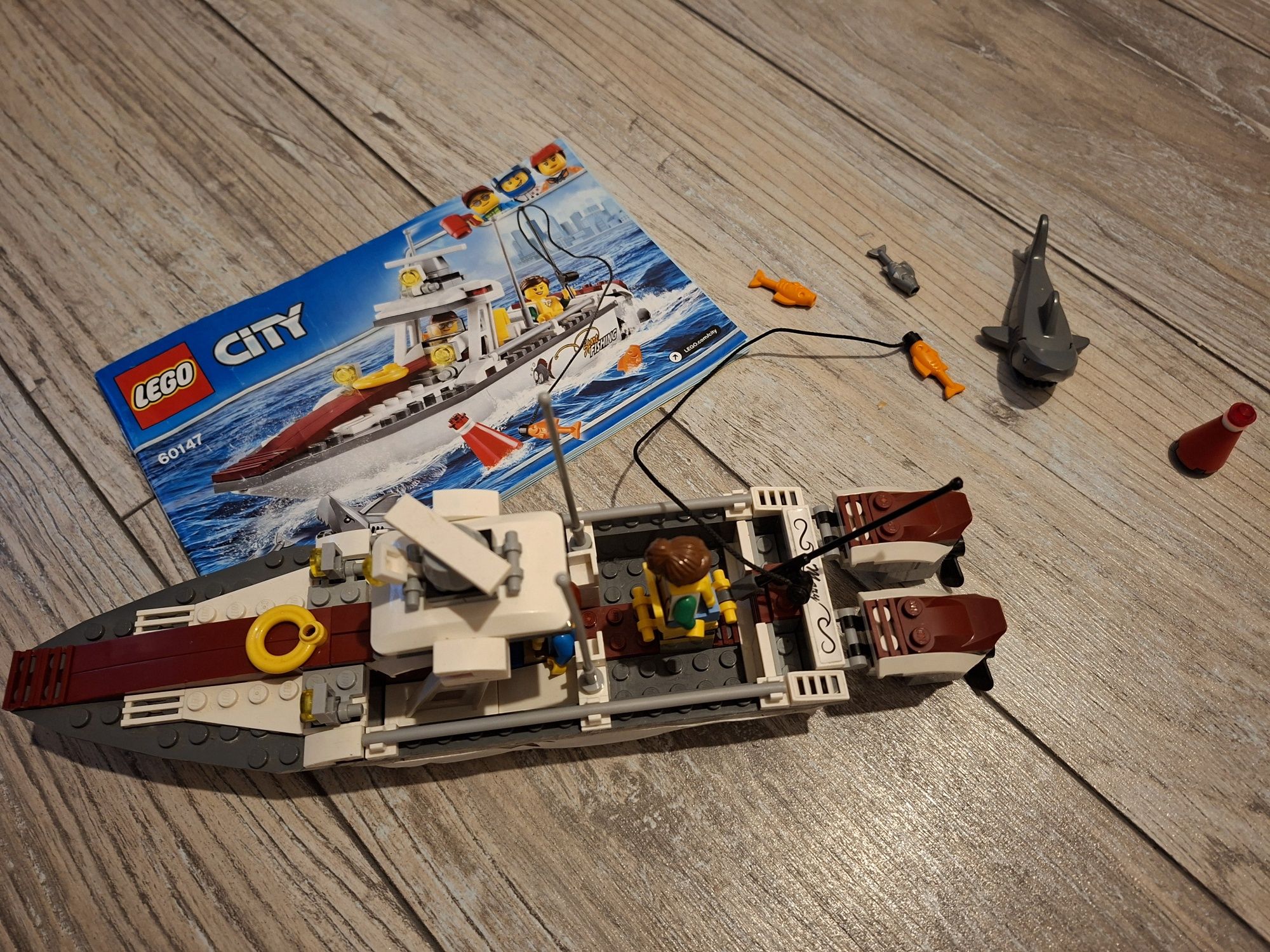 Lego City 60147 łódź wędkarska