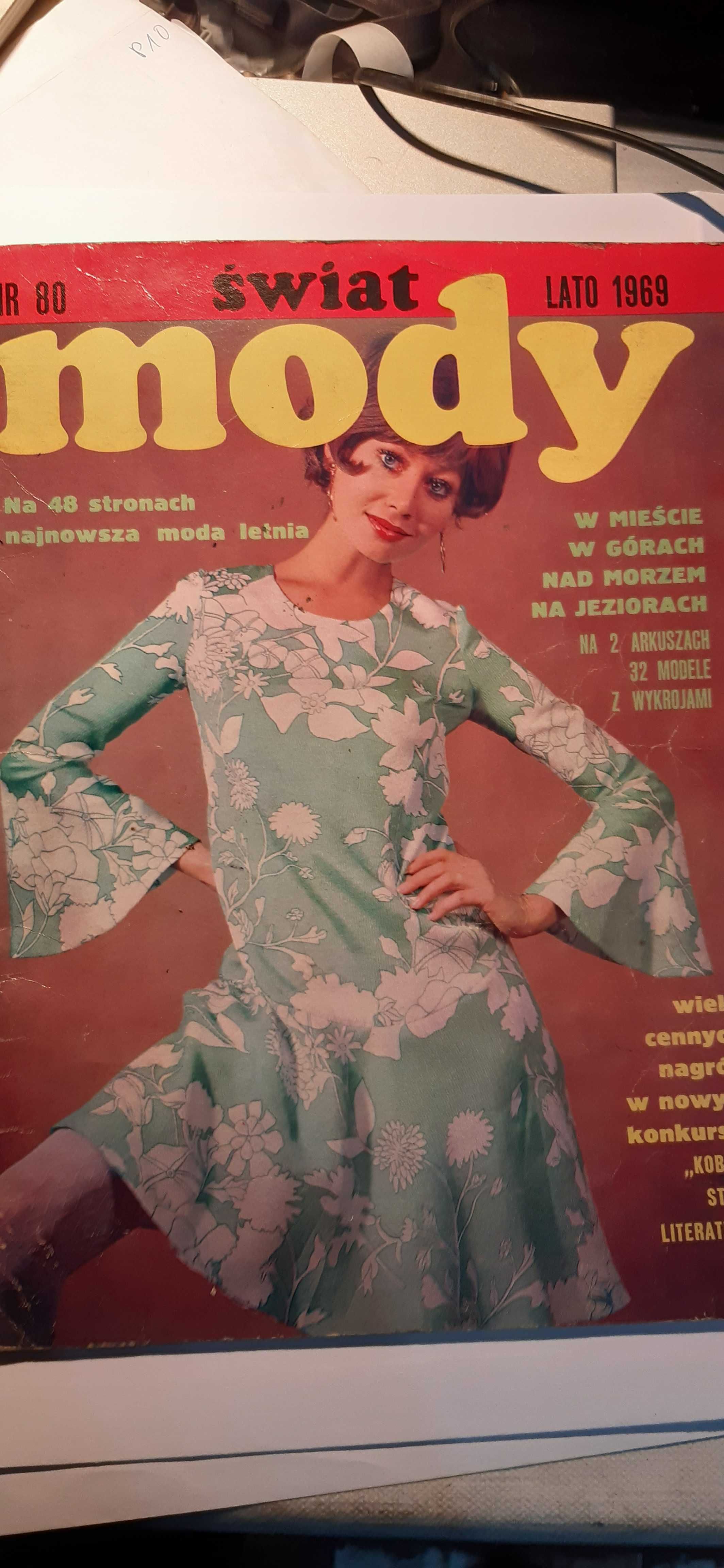 stary katalog/czasopismo świat mody lato 1969 rok rzadkość