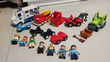 Pojazdy LEGO Duplo samochody strażackie budowlane auta straż policja