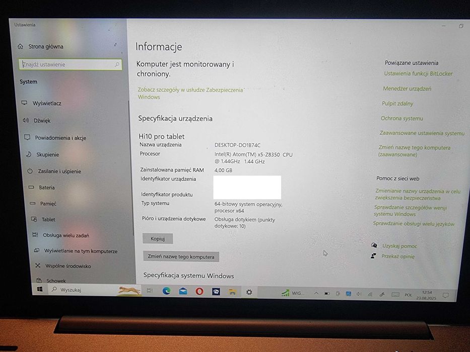 Tablet CHUWI HI10 PRO - 2 w 1 - ANDROID/WINDOWS 10
