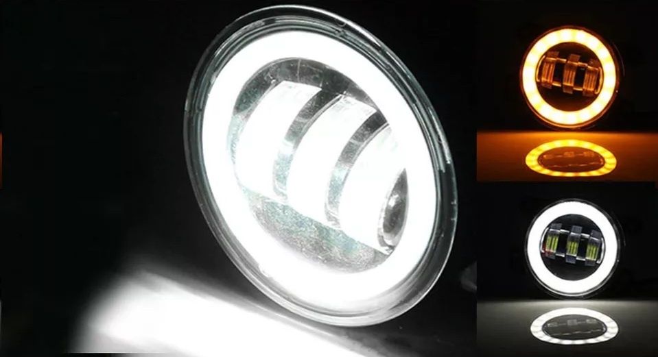 Фара Противотуманная светодиодная LED Дхо Mitsubishi Outlander ASX ПТФ