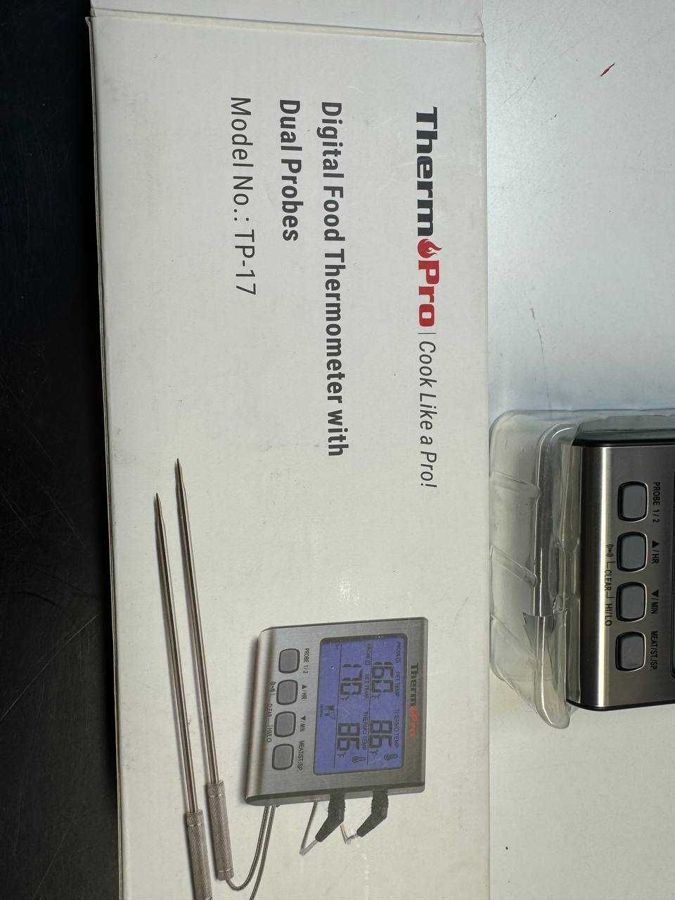 Сток Термометр с двумя щупами ThermoPro TP-17 (-10..+300 °C)