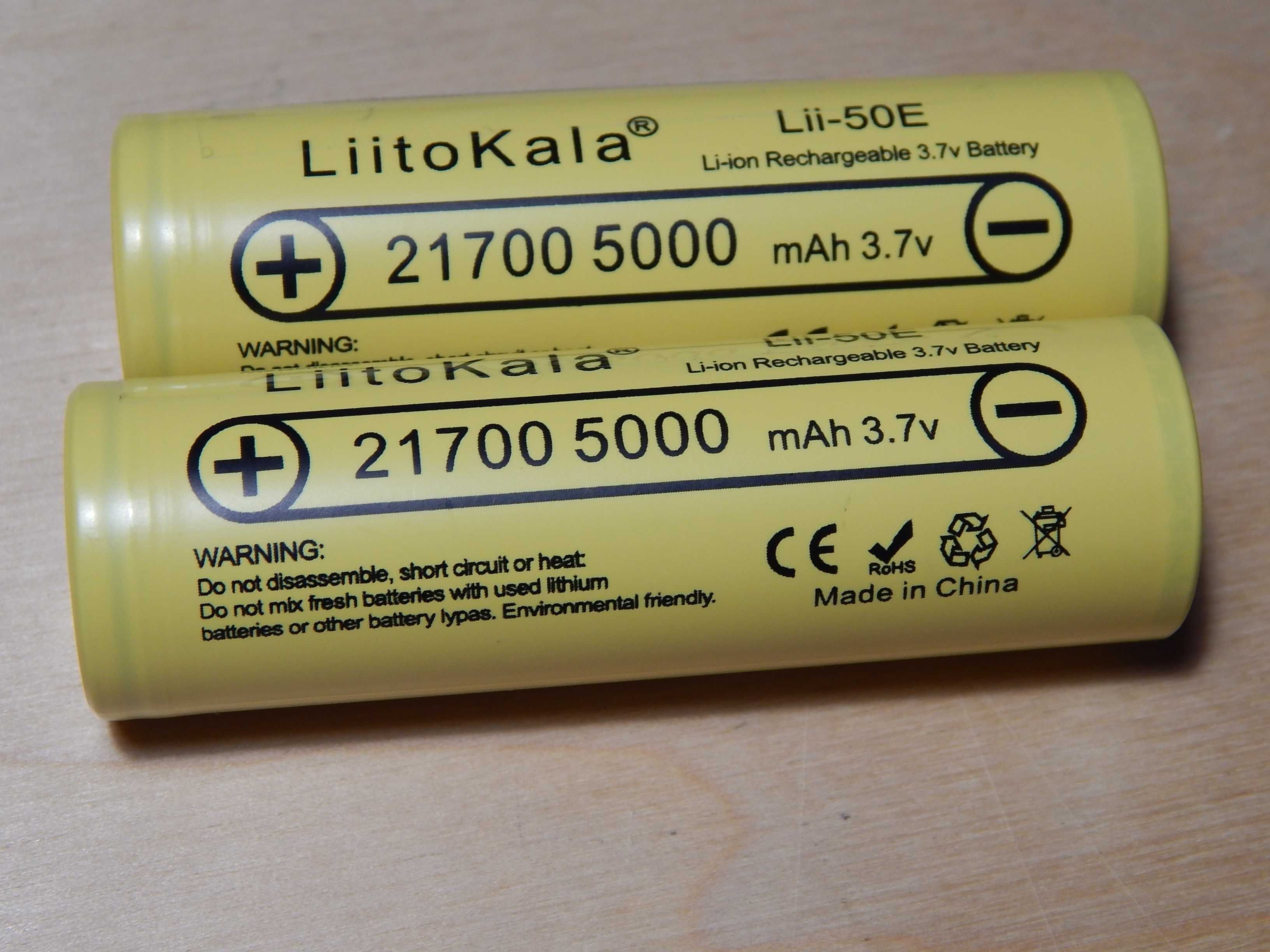 Аккумулятор 21700 Liitokala 5000 mAh.