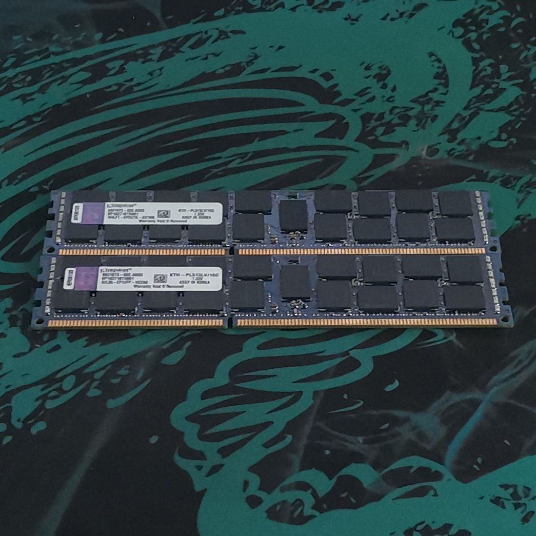 DDR3 32gb (2 по 16gb) 1333ghz Kingston