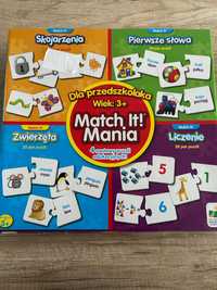 Match it mania 3+  puzzle edukacyjne j.angielski