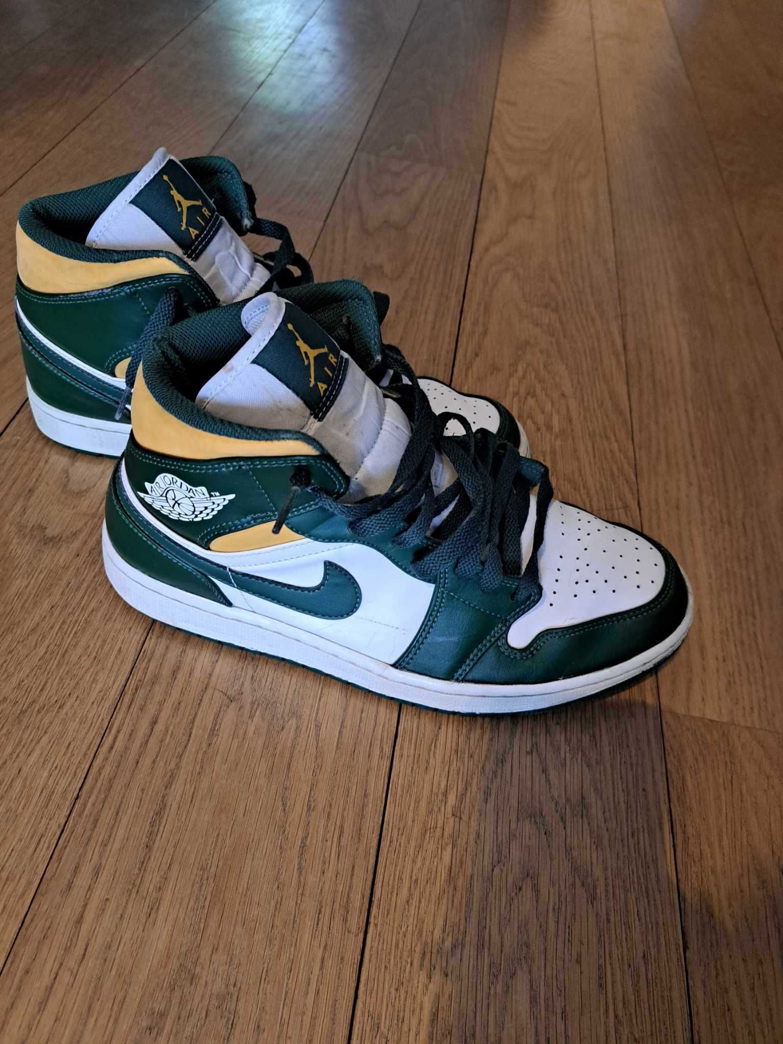 Buty Męskie Air Jordan 1 Mid Noble/Green/Yellow rozm 43 (9.5)