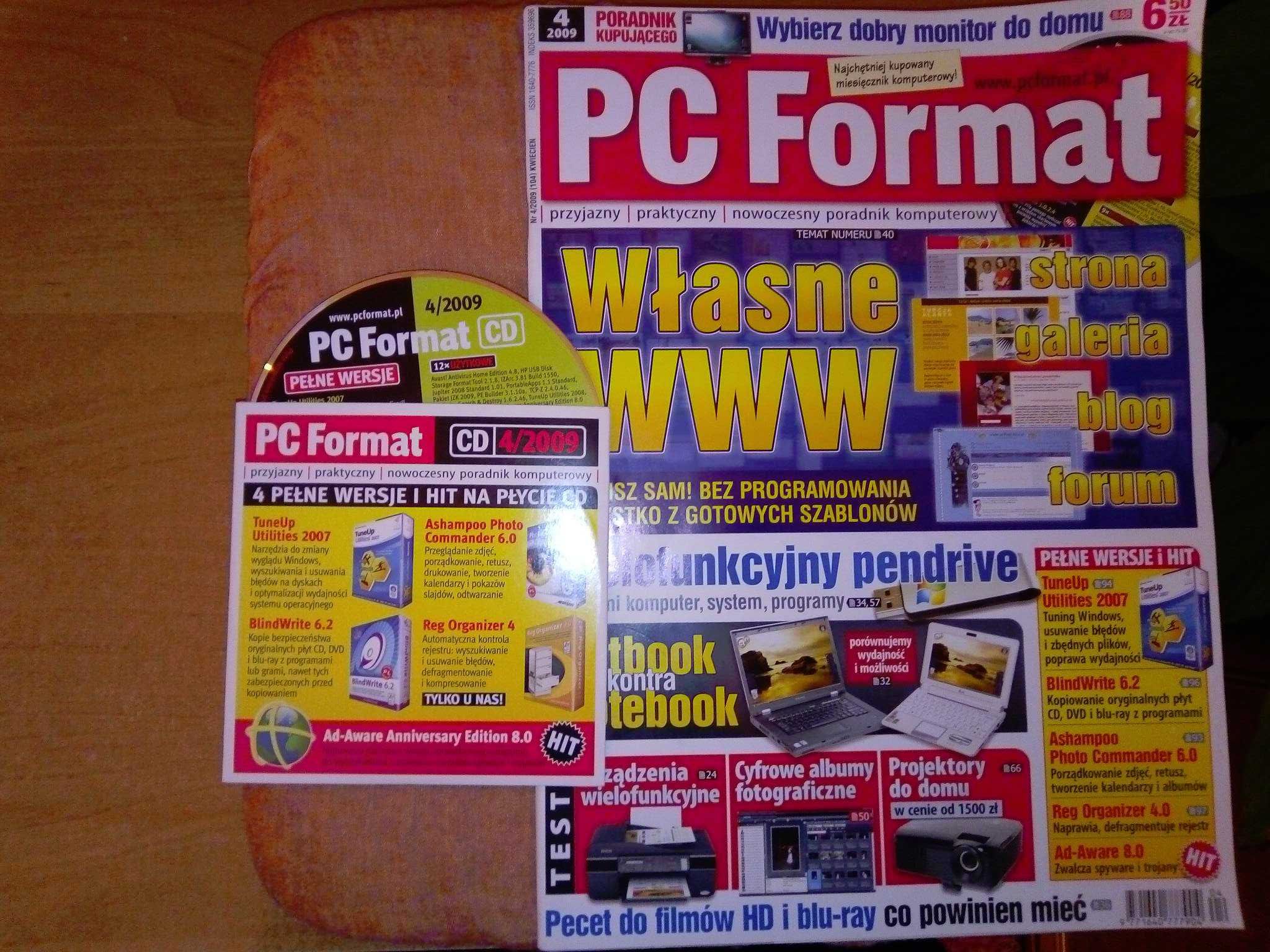 PC Format 4 2009 kwiecień (104) Gazeta + płyta CD Czasopismo