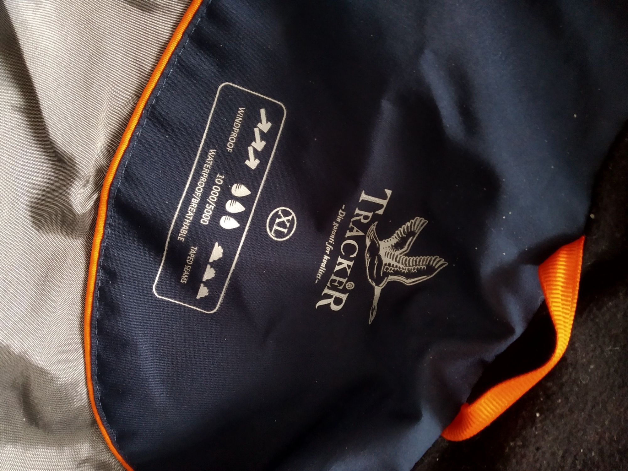 Tracker waterproof jacket coat kurtka długa przeciwdeszczowa