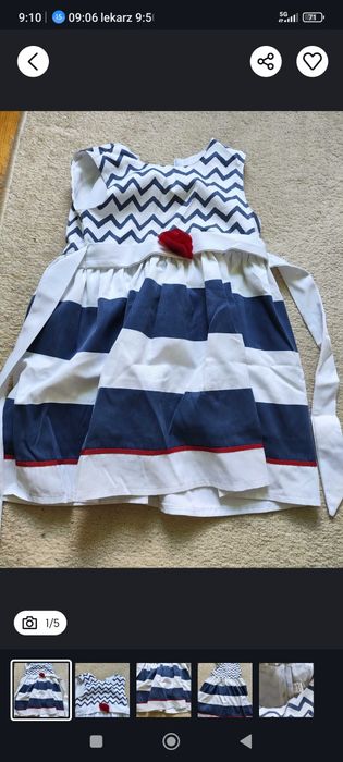 Sukienka dziecięca ,letnia, elegancka, 110
