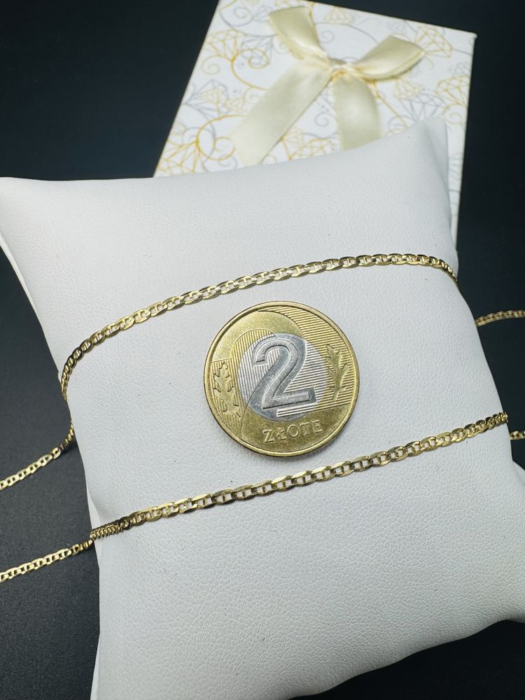 Nowy zloty lancuszek wzor gucci proba 585 waga 2,55g