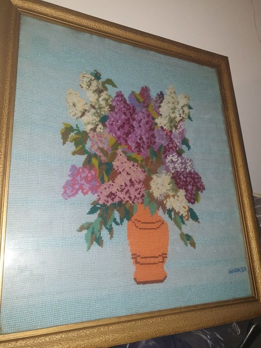 Obrazy, haft krzyżykowy