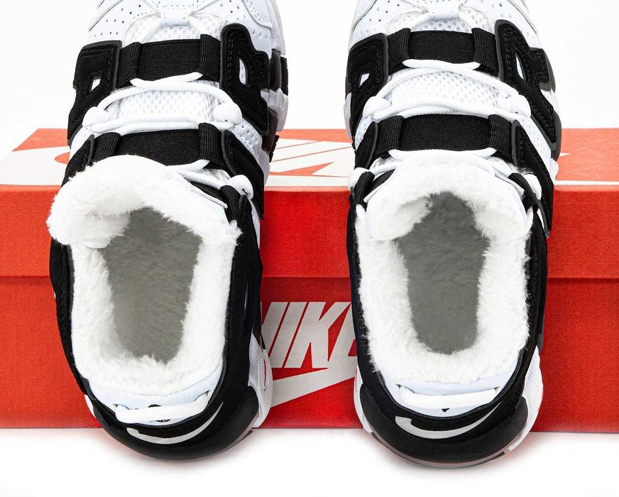 Зимние кроссовки ботинки Nike Air More Uptempo. С МЕХОМ. Унисекс.