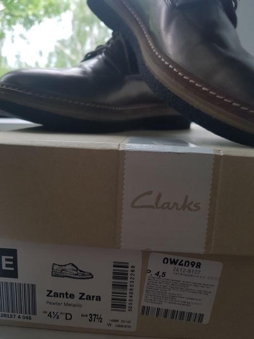 Шкіряні черевики, туфлі, броги Clarks Zante Zara Розмір 37,5