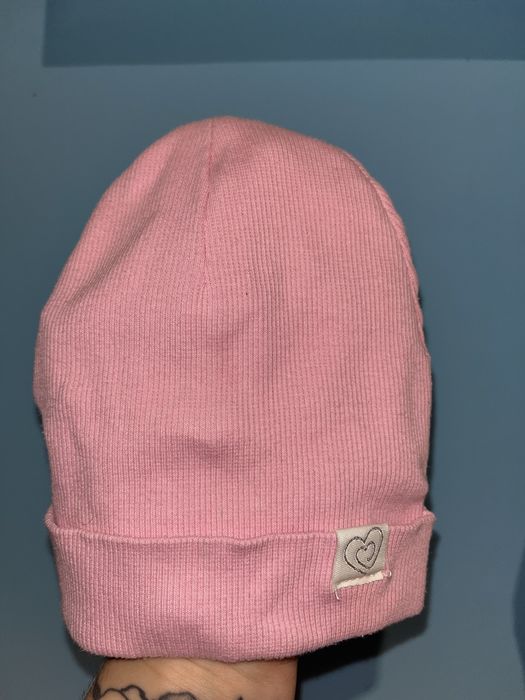 Шапка осіння для дівчинки + хамутик