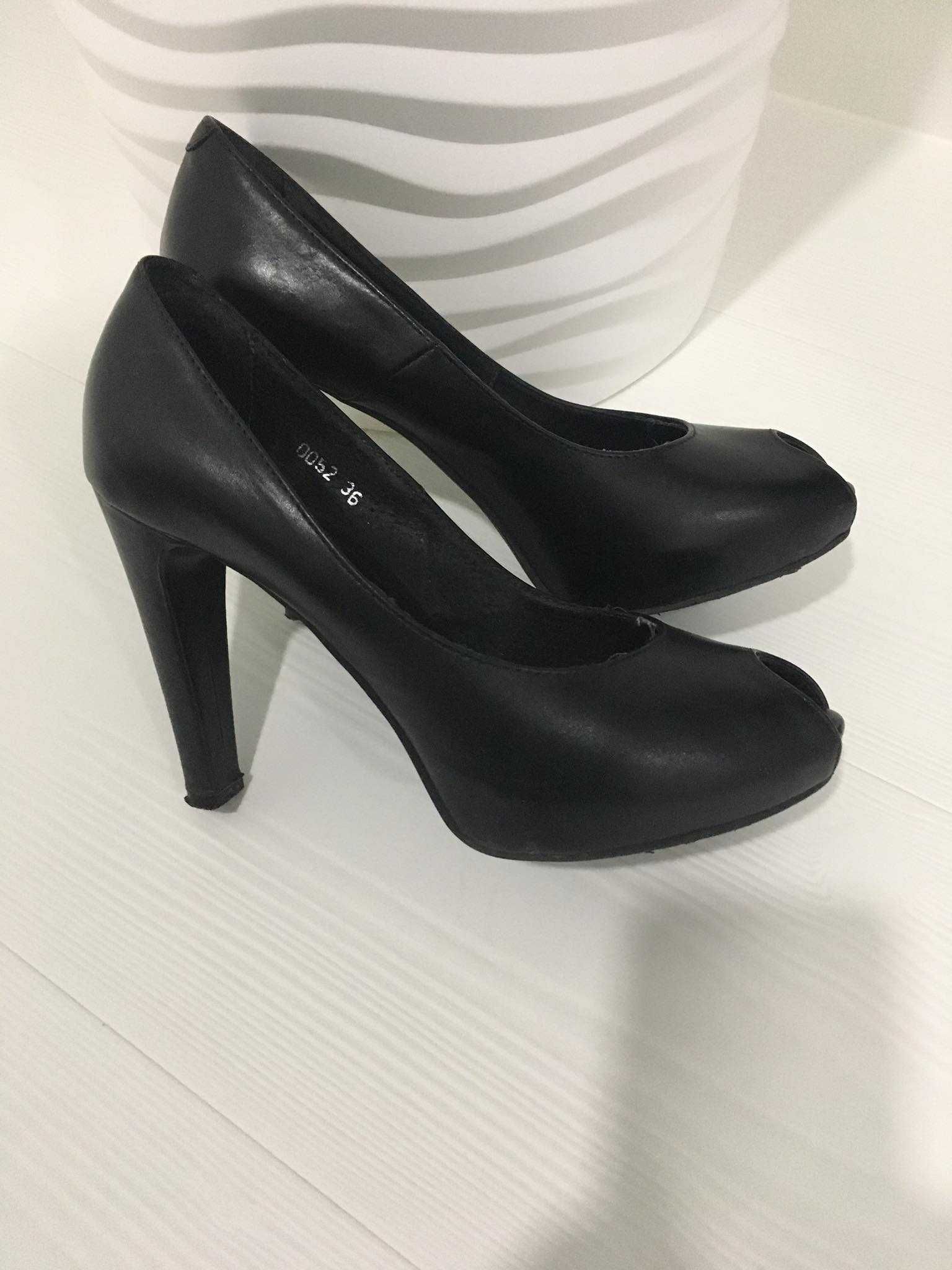 Buty damskie  Badura stan idealny czarne ze skóry roz. 36