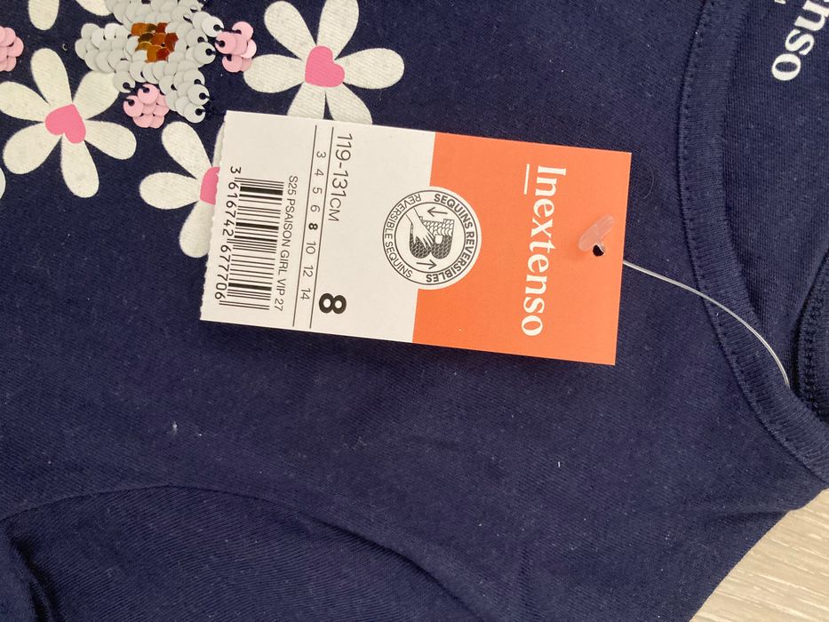 Bluzka z krótkim rękawem t-shirt in-extenso rozm. 128 nowa