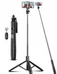 Selfie Stick z Pilotem do Smartfonów i Kamer, statyw do telefonu