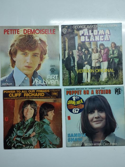 Lote de Singles vinil anos 60/70