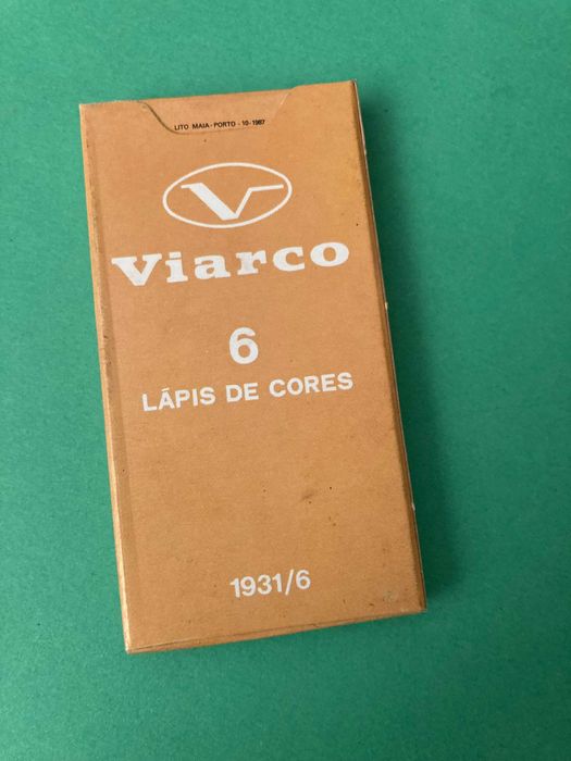 Caixa 6 Lápis de Cor da Viarco Anos 70/80