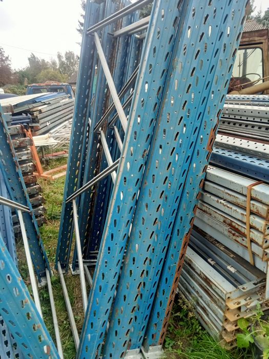 Regały paletowe wandalex 11,5m długi 2,25m wysoki 2szt 3x1200kg paleta