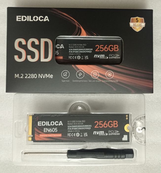 НОВЫЙ M.2 nvme ssd на 256gb gen 3x4