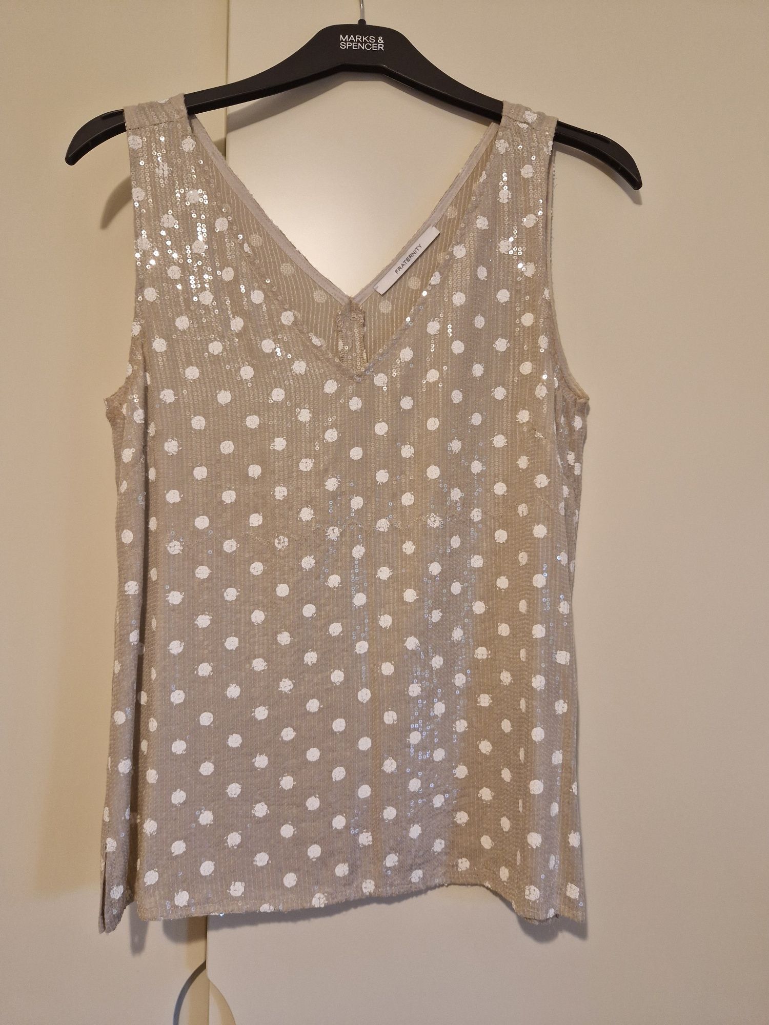 Bluzka top cekinowy 36/38