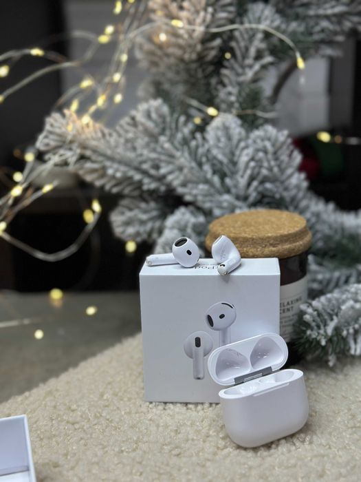 Новинка Бездротові Навушники АірПодс 4 Люкс + чохол