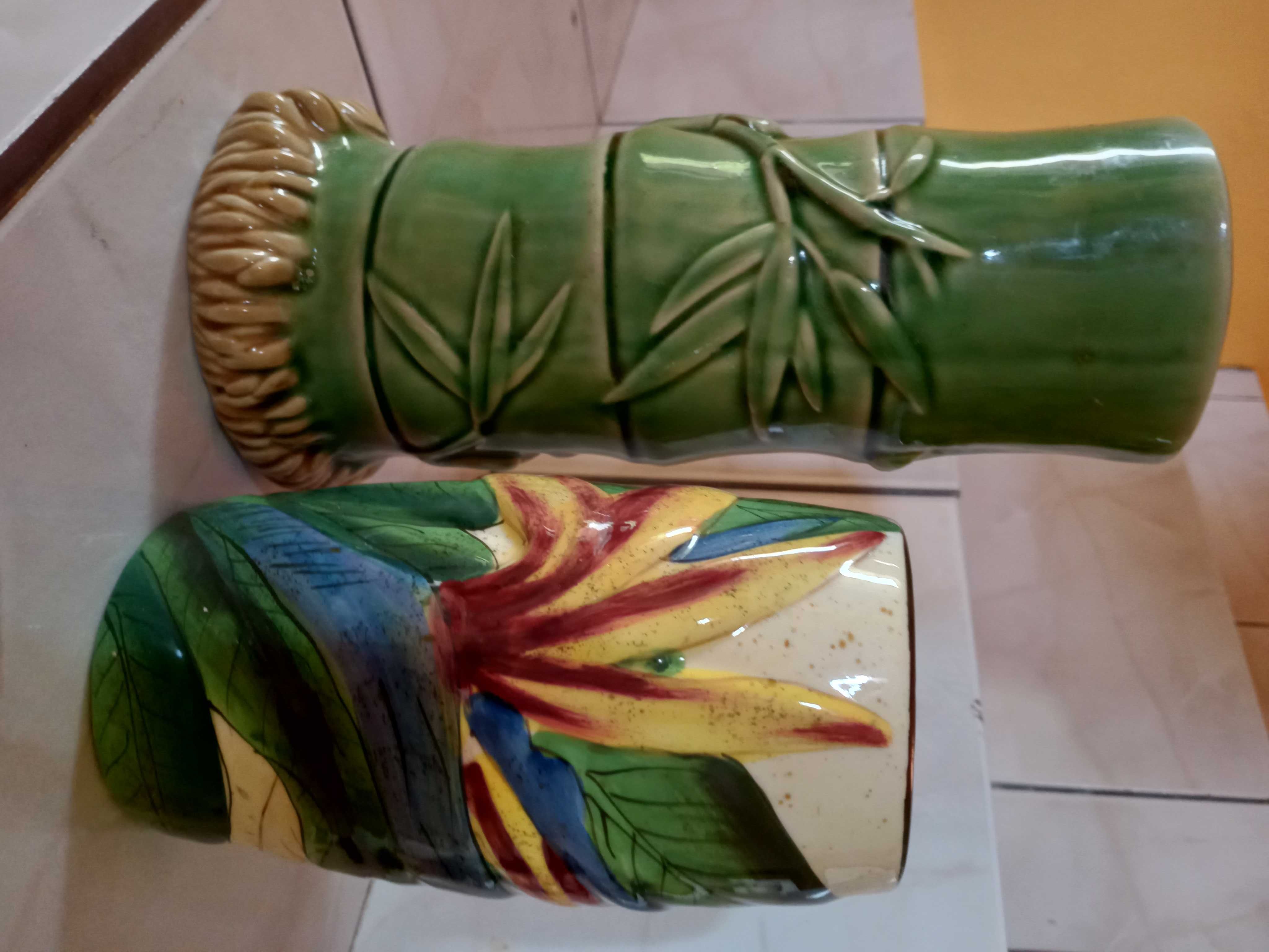 dwa wazony ceramiczne