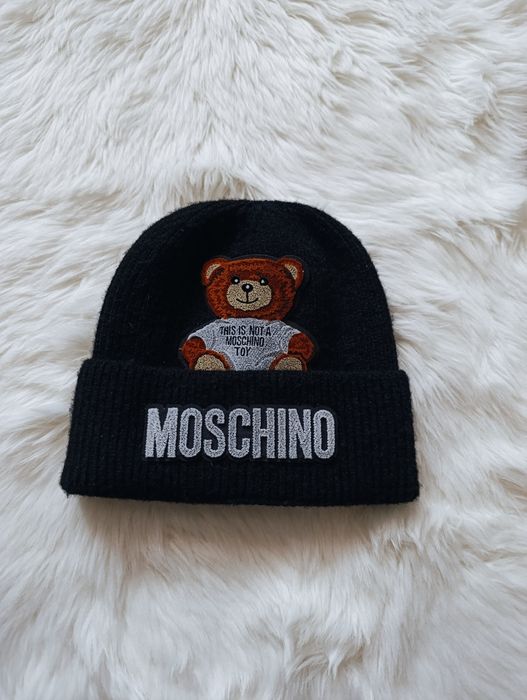 Czapka zimowa z misiem Moschino